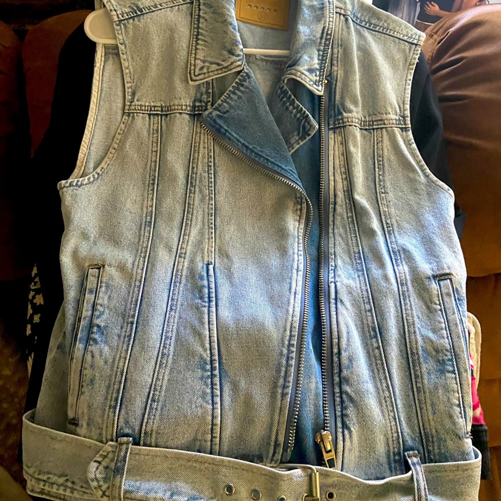 Jean jackets vest never worn